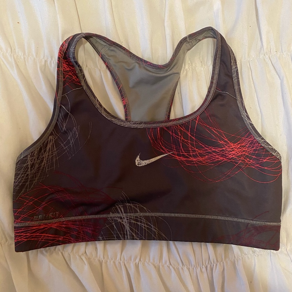 Nike grey sports bra